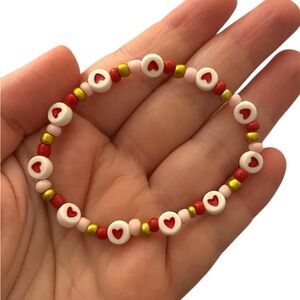 Valentine’s Day Inspired Beaded Bracelet